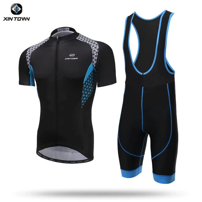 ♪ Cycling suit with short strap New summer suit with short sleeve strap for men cycling clothing for men Shorts with straps Bike jersey