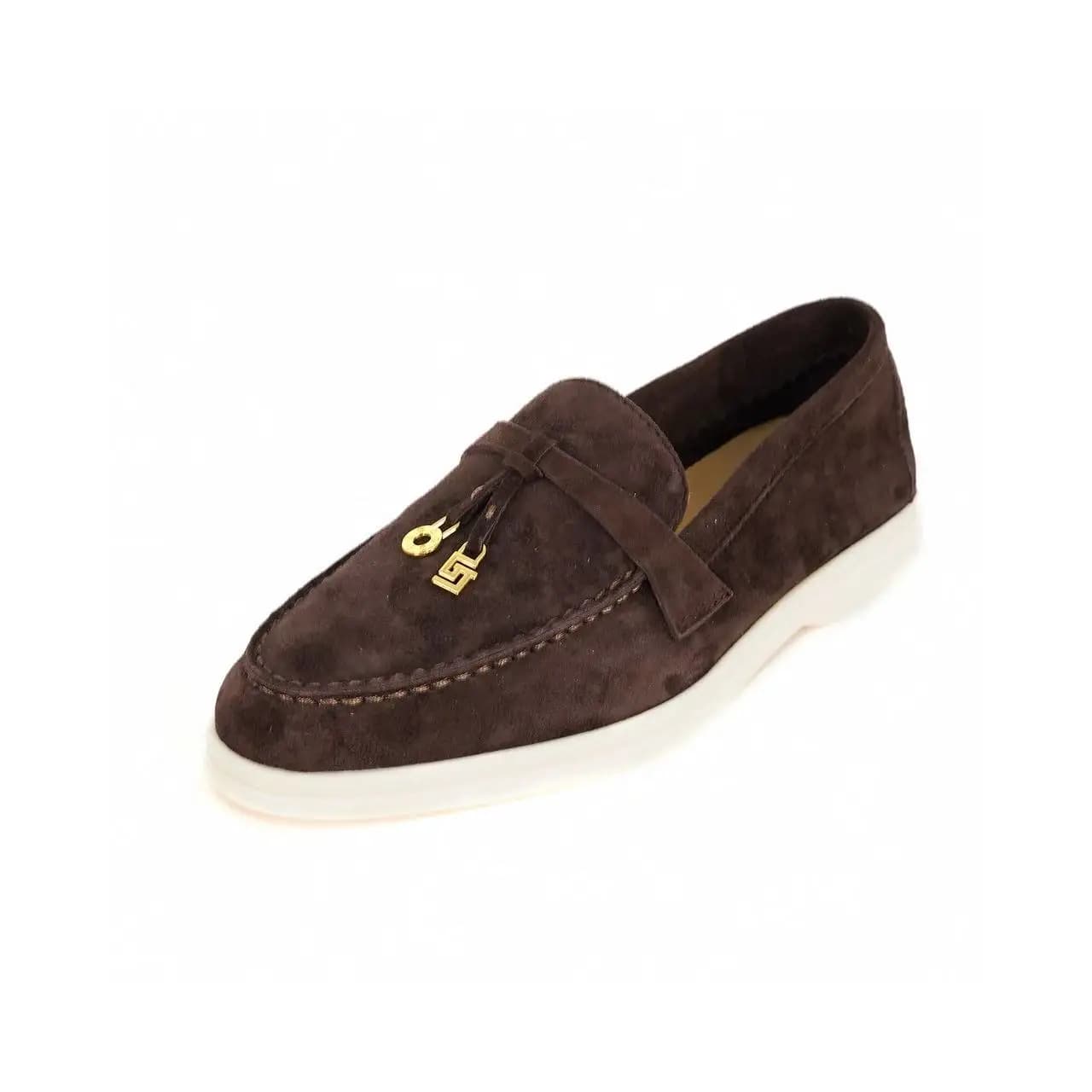 Men's casual shoes casual shoes Le Fu from a foot 2025 new women's shoes in high-end suede