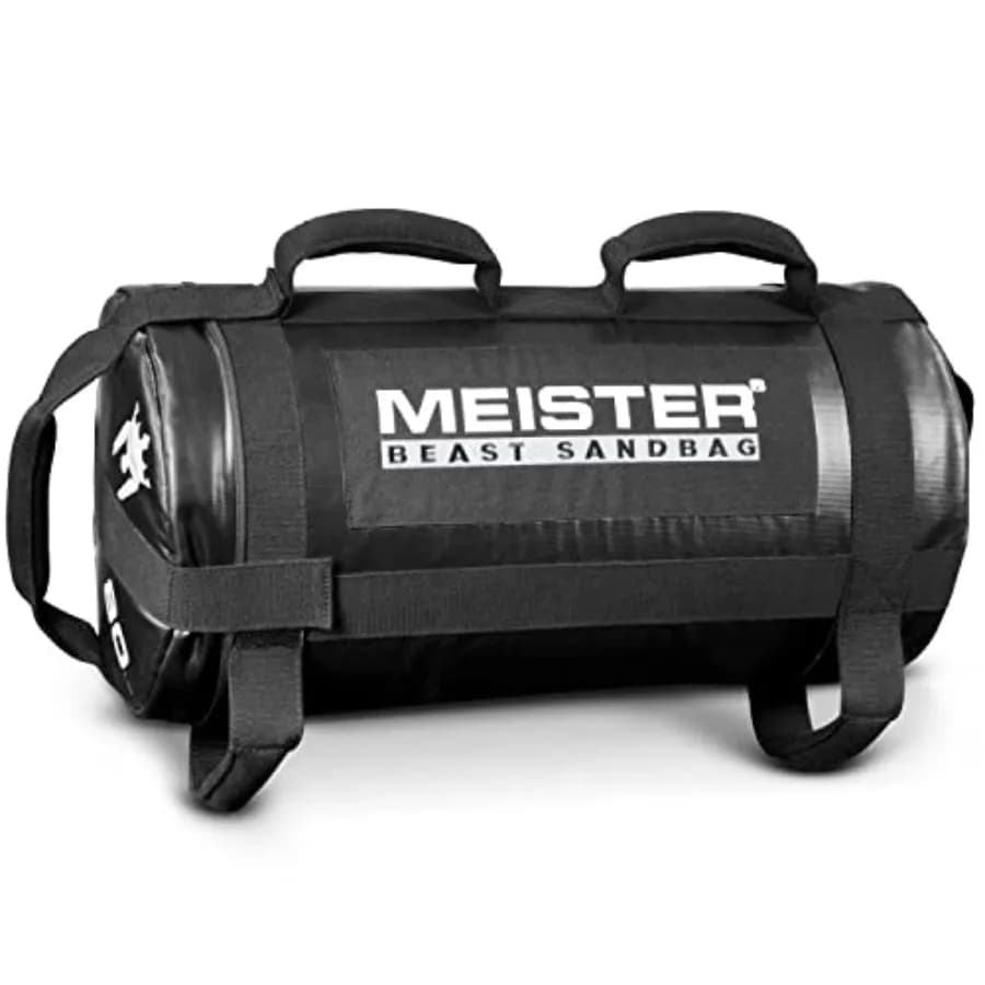 BEAST Fitness sand bag package with 3 removable kettlebells - Black