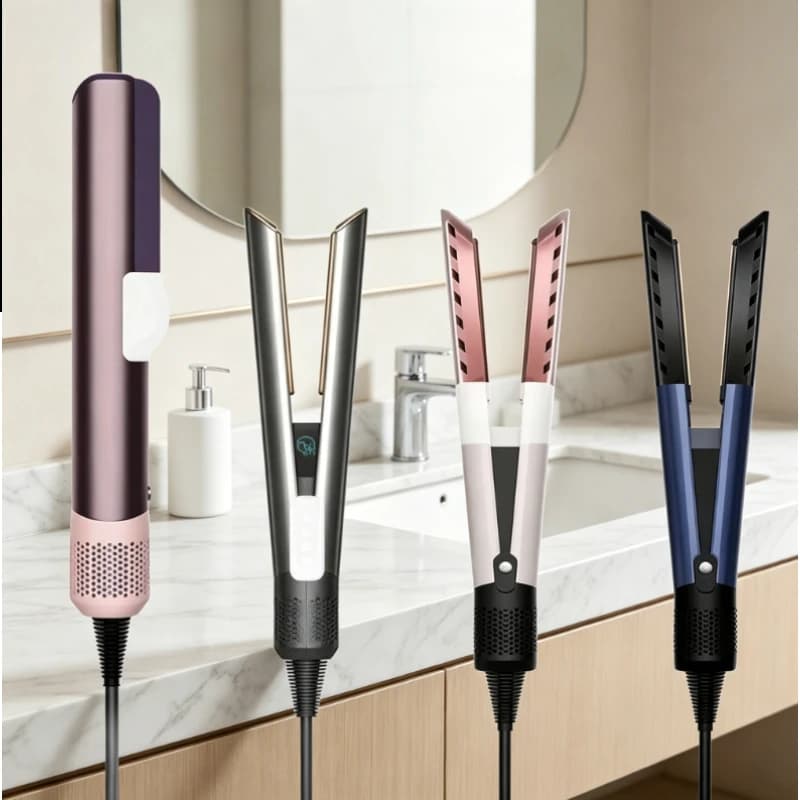 2026 NEW Professional Wet Dry 2 in 1 Hair Dryer Straightener Negative Ion Iron Quick Dry Long Lasting Styling Curling Tool