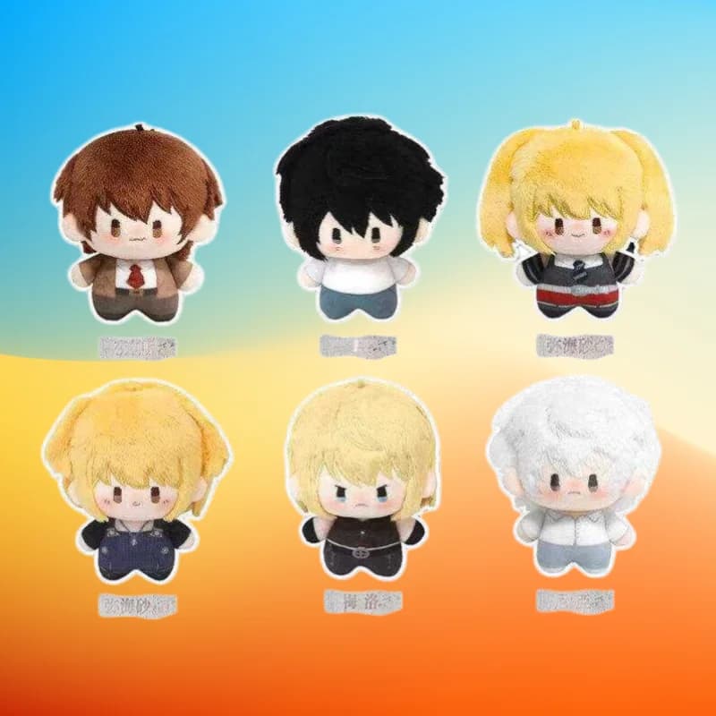 Autentica Bambola in Cotone da 13 cm Serie Blind Box Yagami Light Mihael Keehl Nate River, Giocattolo Anime, Ciondolo per Zaino, Portachiavi