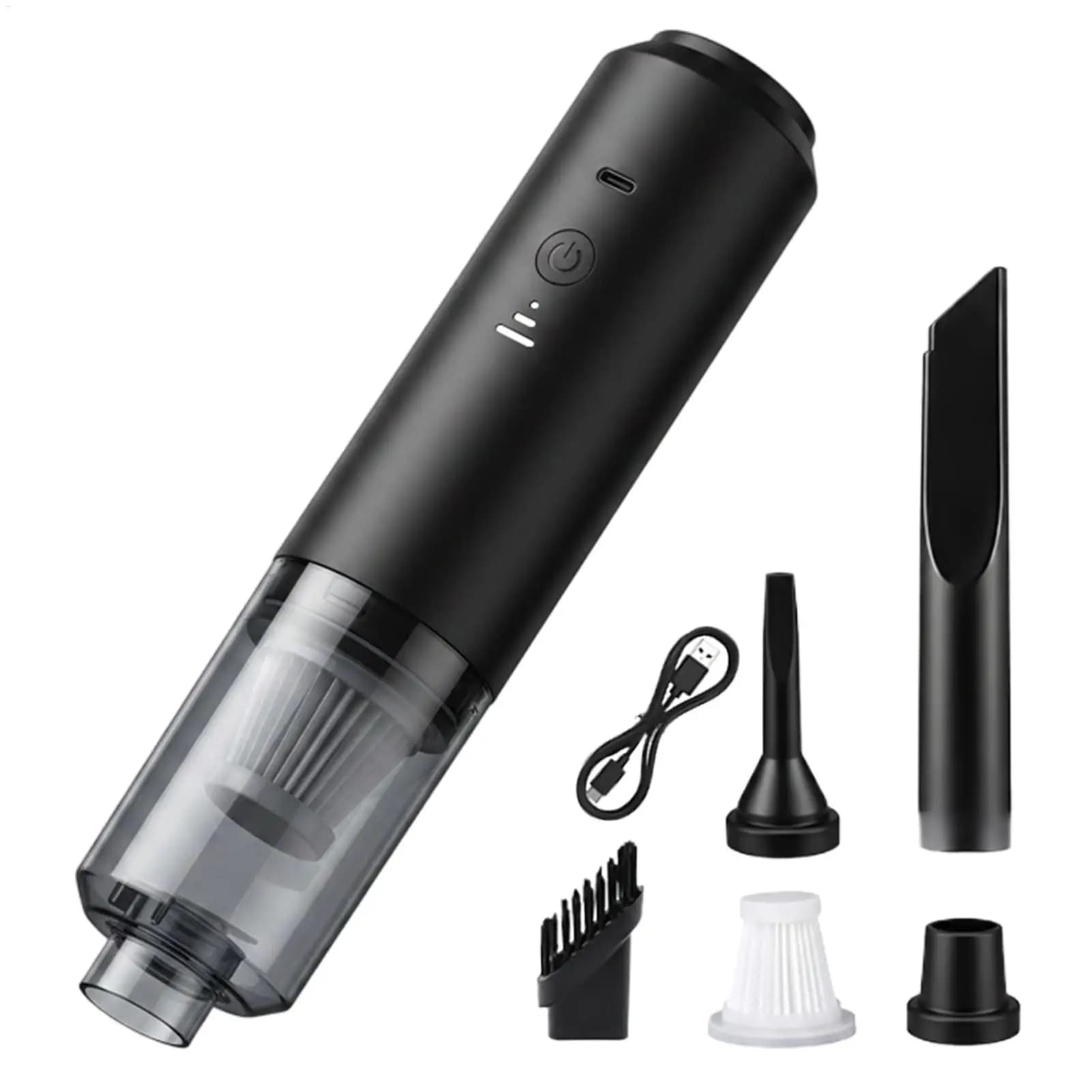 Cordless Vacuum For Car Rechargeable Handheld Dust Blower Car Vacuum Cleaner For Vehicle Interior Detailing Office Desk Sofa