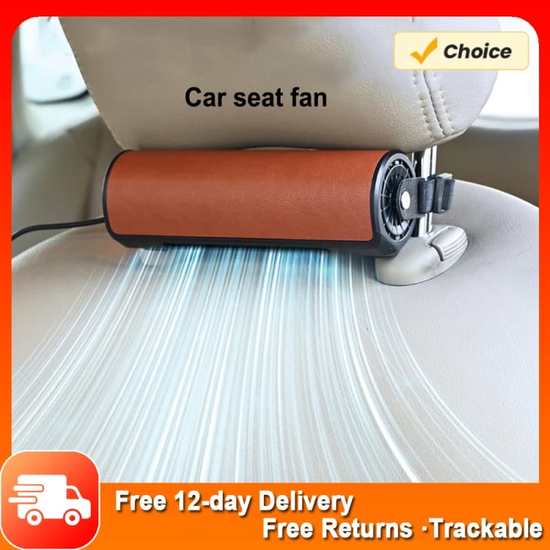 Ventola di ventilazione del seggiolino auto ventola di raffreddamento USB ventola elettrica a circolazione d'aria a basso rumore con interruttore a velocità del vento regolabile 3 per camion auto