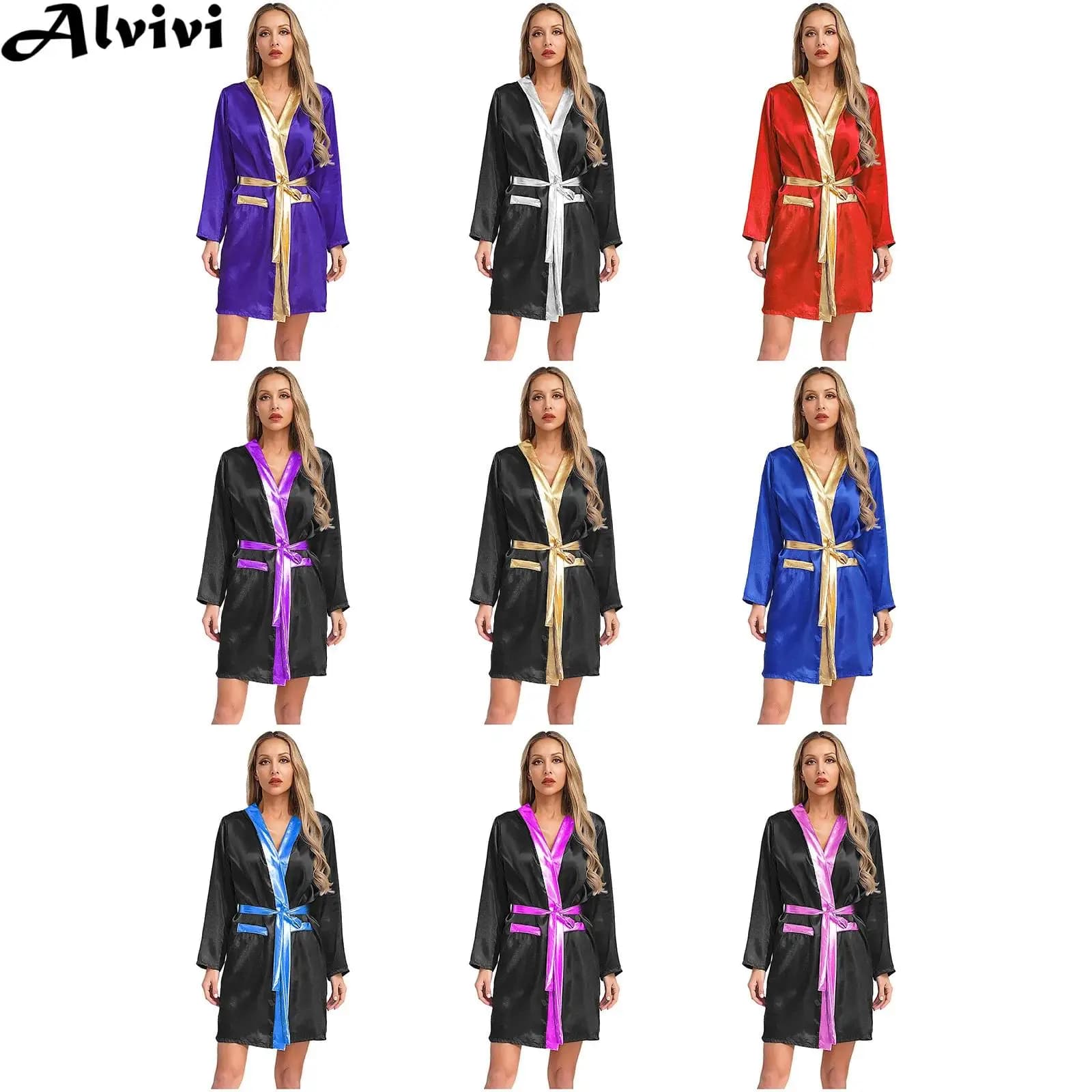 Sleeveless Satin Hooded Mantle Long Sleeves for Coaching Boxes, Unisex, with Belt, Boxer Costume for Halloween and Carnival
