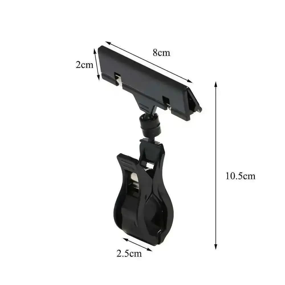 Clip per rilegatura Morsetti in plastica Porta carta per cartellini per display dei prezzi del supermercato Clip per etichette per scaffali Pos