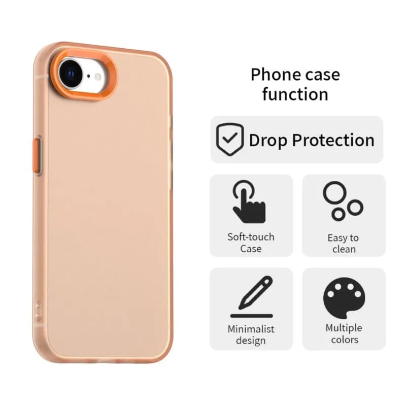 For iPhone 17e Case For iPhone 17e TPU Case Shockproof Color ins Anti-Fingerprint Case Candy Phone Case Cover For iPhone 17e 5G