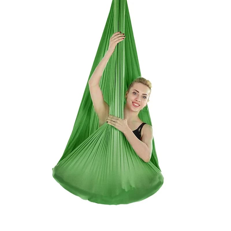 1.5mX2.8m Aerea Amaca Yoga Silk Elastic Yoga Swing Flyer for Anti-Gravity Body Building Pilates Infoor Fitness Outdoor