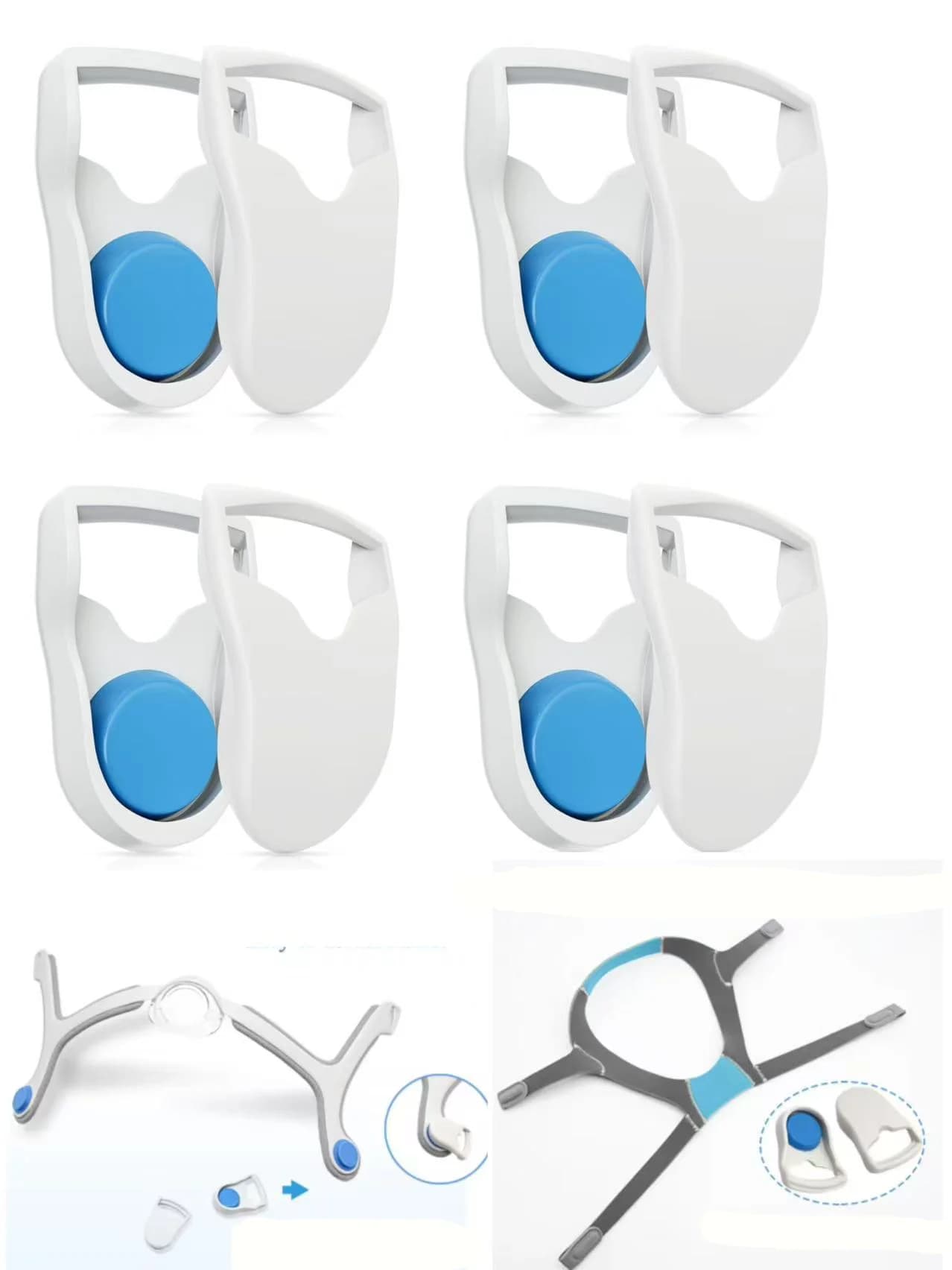 CPAP Mask Headgear Replacement Buckle Clips for Nasal & Full Face Sleep Apnea Mask Head Strap, Adjustable Quick Disassemble Fix