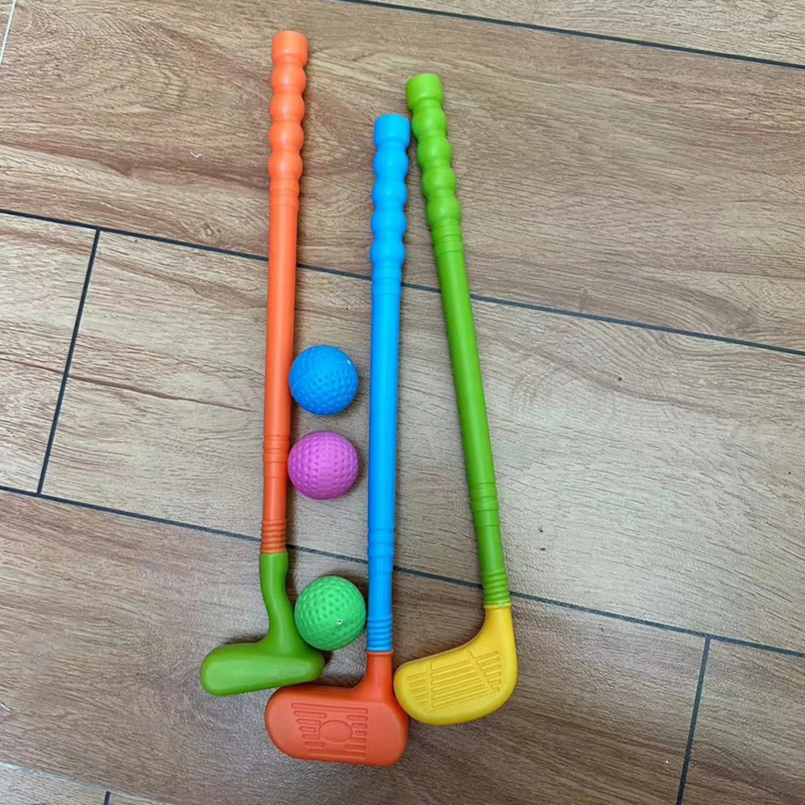 2 set di giocattoli da golf per bambini, set di palline da golf in plastica, colore casuale, coltivano la pazienza, migliorano i muscoli e le articolazioni degli arti superiori
