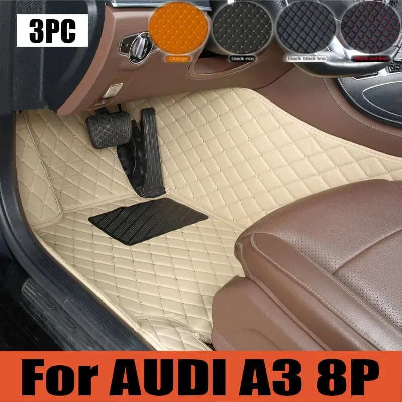 Tappetini auto originali per AUDI A3 8P sportback 2008 2009 2010 2012 2013 Tappetini auto personalizzati Copri tappeto per automobile