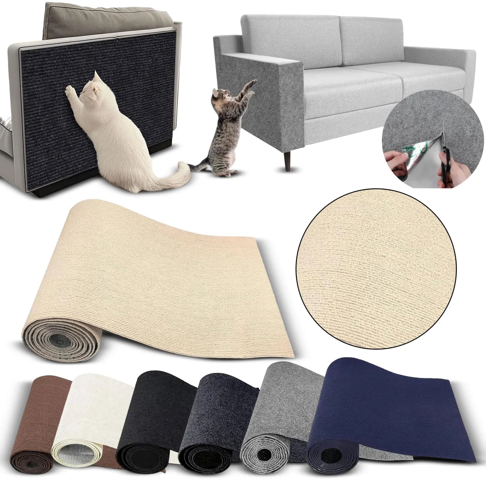 Cat Furniture Protector Pad Self Adhesive Scratch Mats for Home Sofa Corners Scratching Protectors Pet Supplies