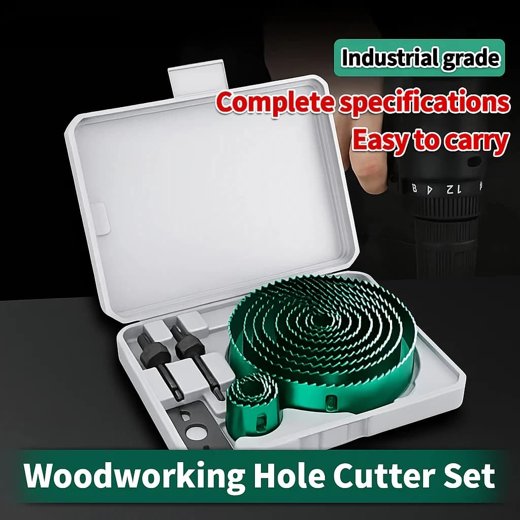 19-127mm Hole Saw Cutting Set Saw Cup Wood Crown Drill Bit Sharp Teeth For Drywall Steel Plastic PVC Woodworking Tools
