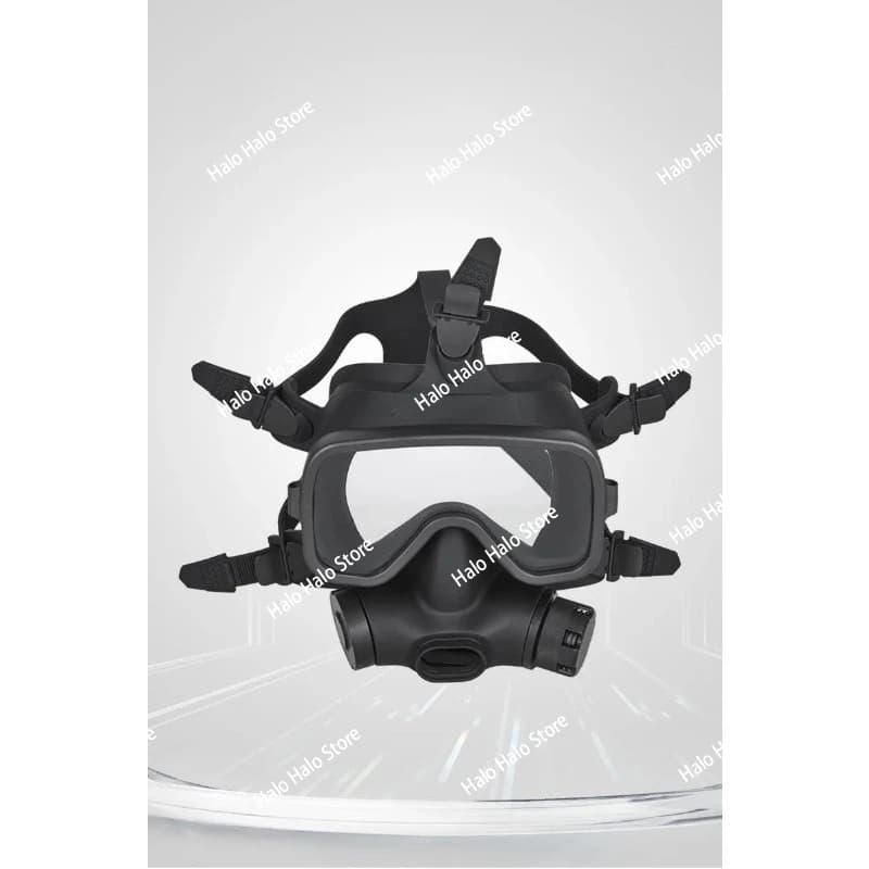Akuana Cof2 Full Face Diving Mask Scuba Diving Comprehensive Mirror All Black Professional Submersible Equipment