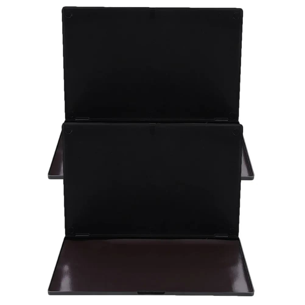 2 Pieces Organizer Portable for Palette Shades, Black Fai-da-te Vacuum Box for Travel Makeup, Blush Container, Lipstick and Cypria