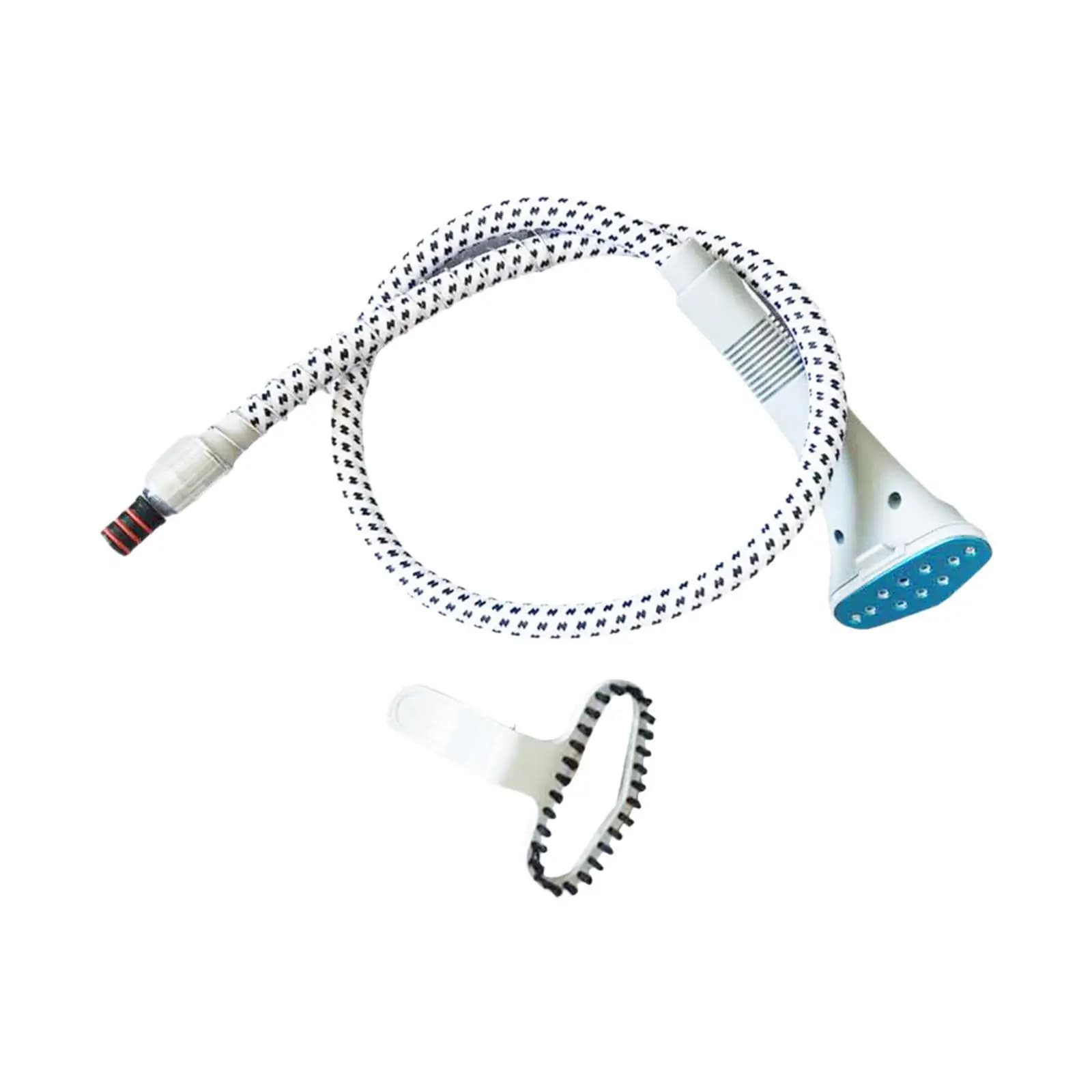 Garment Steamer Long Steam Nozzle Hose with Brush Cleaner Universal Replacement for Steam Iron Clothes and Fabric