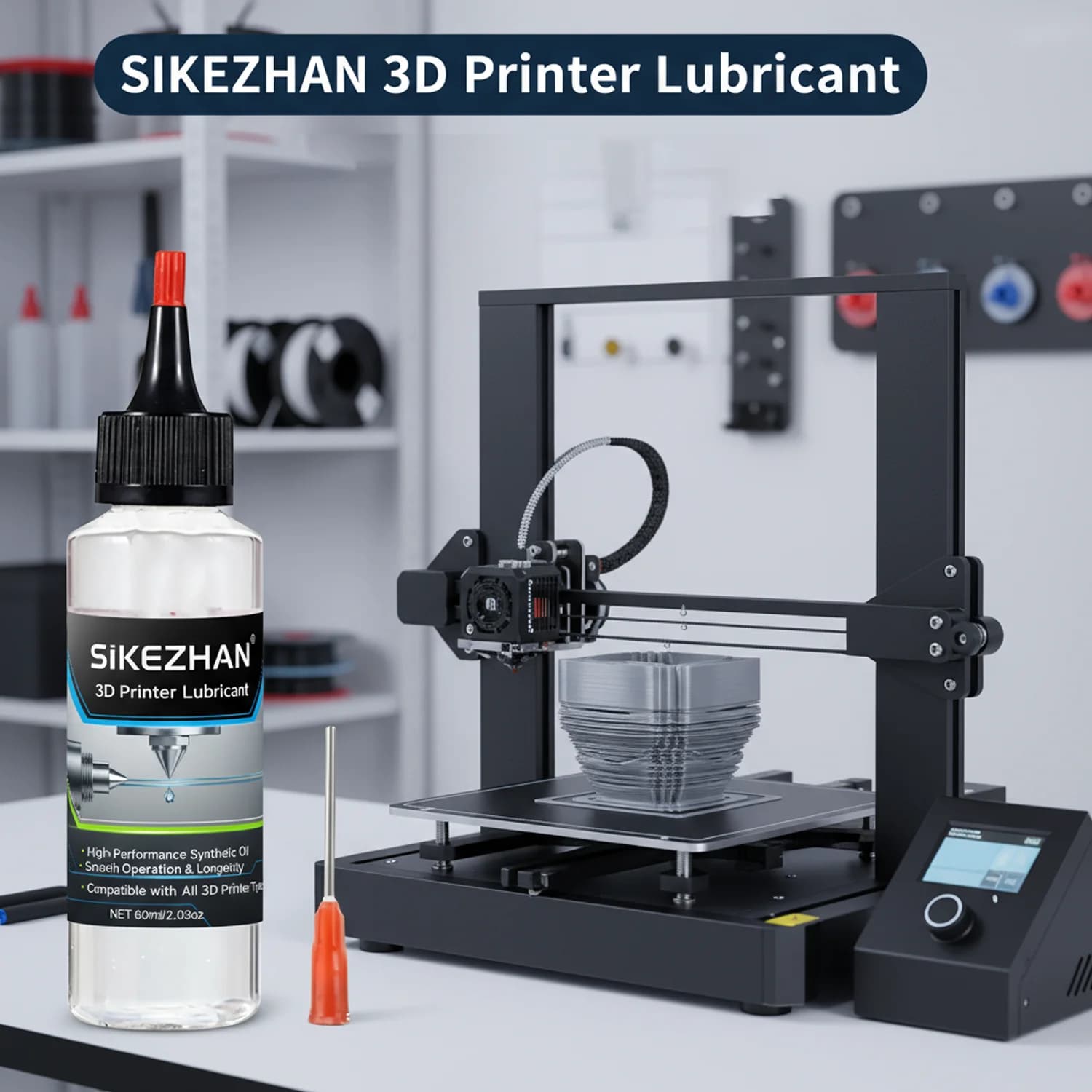 Lubrificante per stampante 3D ad alte prestazioni per guide estrusori/asse Z e cuscinetti lineari: riduce l'attrito e il rumore, prolunga la durata