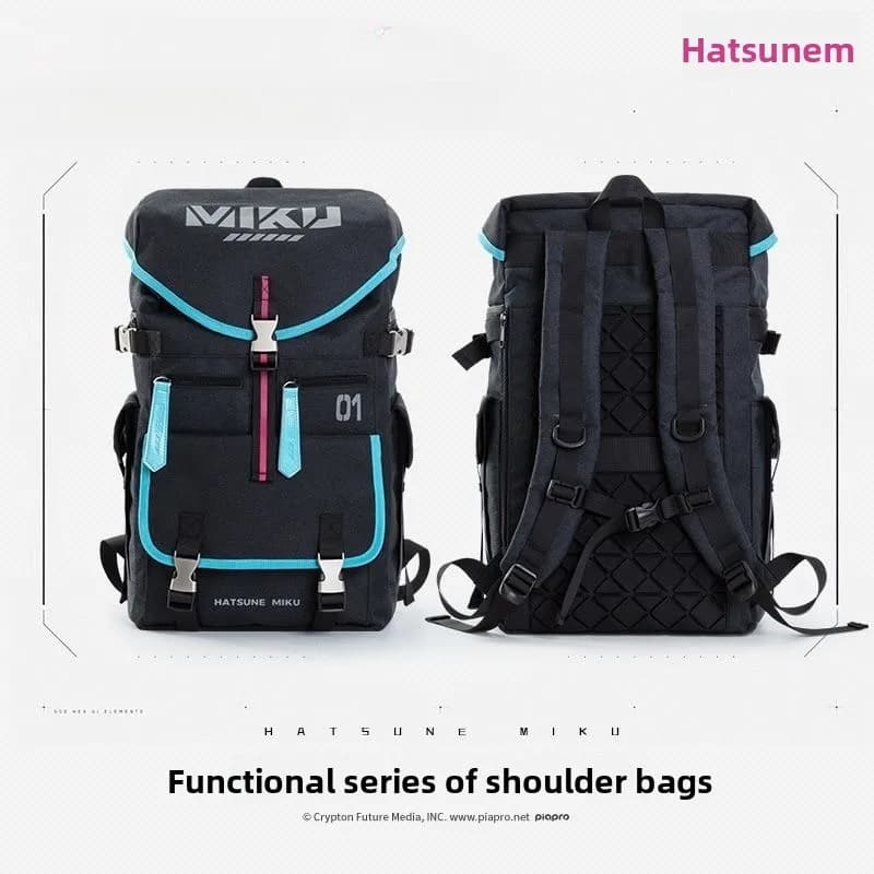 Hatsune Miku anime cartoon carino zaino Kawaii per studenti delle scuole primarie e secondarie borsa da viaggio borsa da scuola unisex regalo