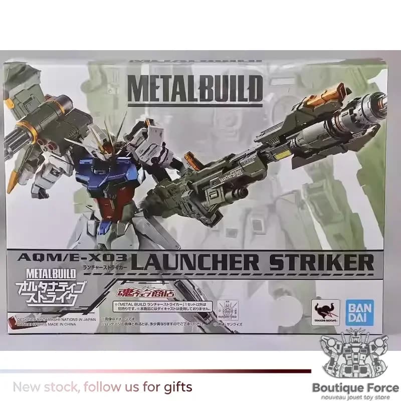 Bandai Spirits Gundam SEED METAL BUILD Launcher Striker Action Figure - Modello da Collezione Edizione Limitata per Fan