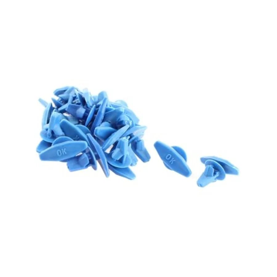 20 Pezzi Clip Rivetto Blu per Guarnizioni Interne Portiera Auto, Componenti Veicolo