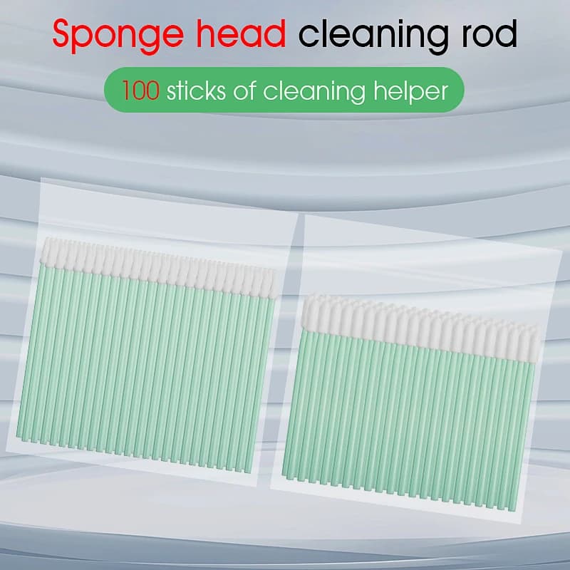 100PCS Fiber Cleaning Rod Fiber Optic Cleaning Sticks Fiber Optic Swabs For 1.25mm/2.5mm LC/SC/FC/ST Connectors FTTH Tool