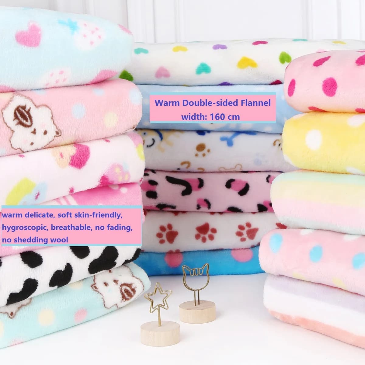 160 cm di larghezza morbido caldo double-face tessuto di flanella corallo pile pigiama coperte bambino peluche abbigliamento fai da te tessuto da cucire spesso 400 g/m