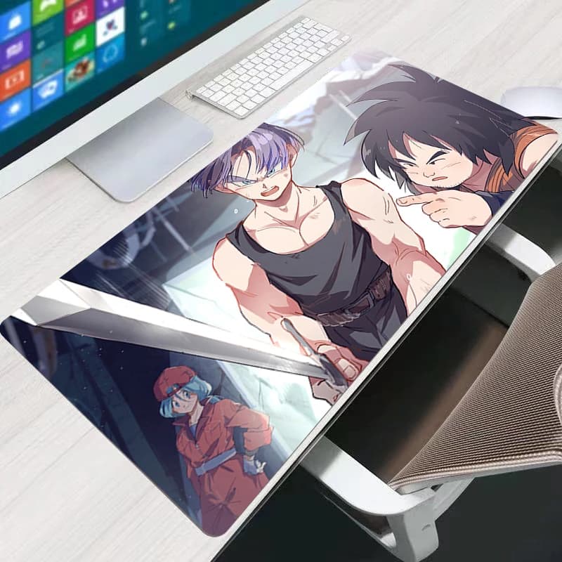 Tappetino per mouse DBZ Dragon Ball Trunks, tappetino per tastiera e mouse da ufficio, per laptop, per giocatori, grande tappetino da scrivania per computer, tappetino da gioco, tappetini per mouse, idea regalo.