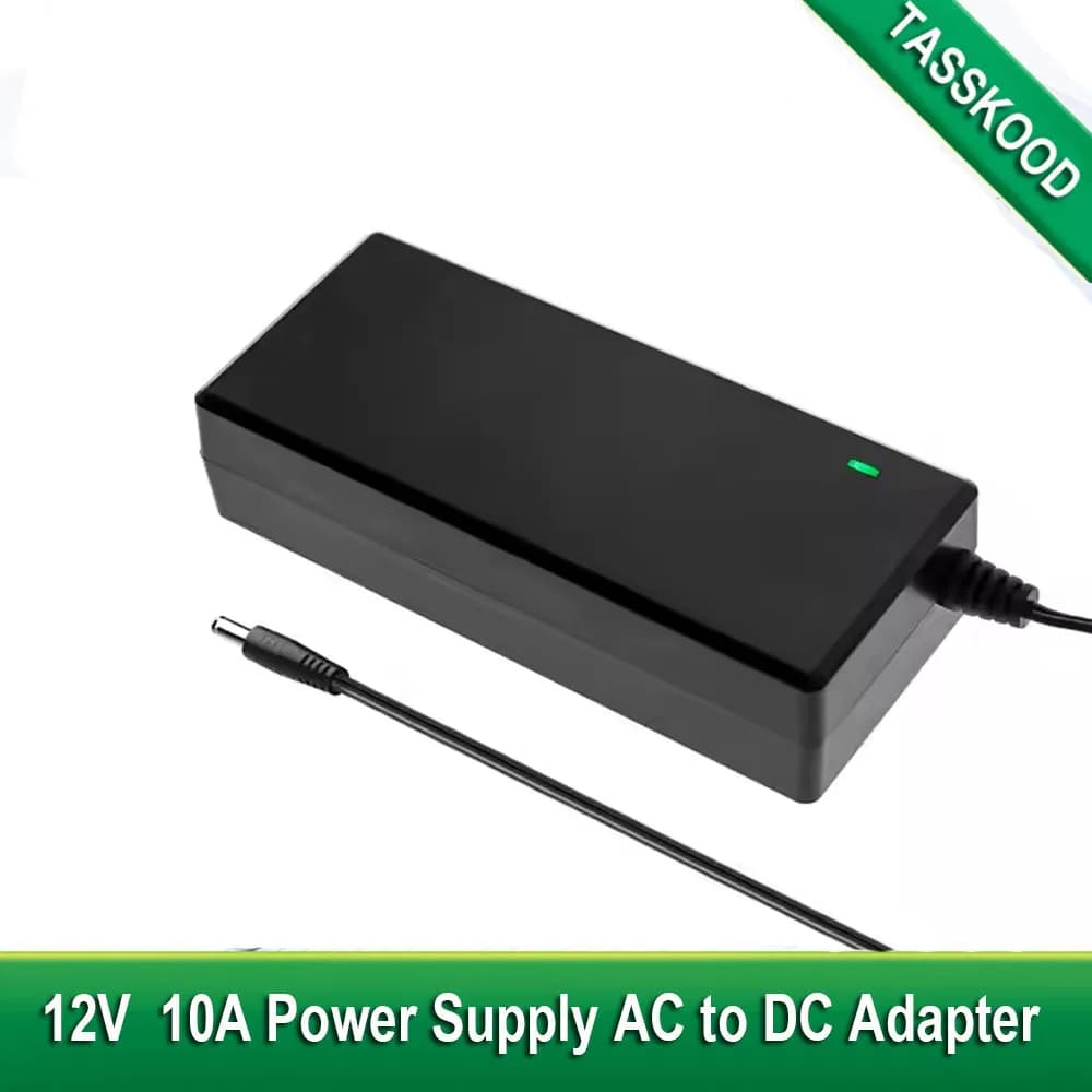 AC 100-240V a DC 12V 10A Convertitore adattatore di alimentazione Trasformatore 120W per 5050 3528 LED Strip Light Telecamere CCTV Stampante 3D