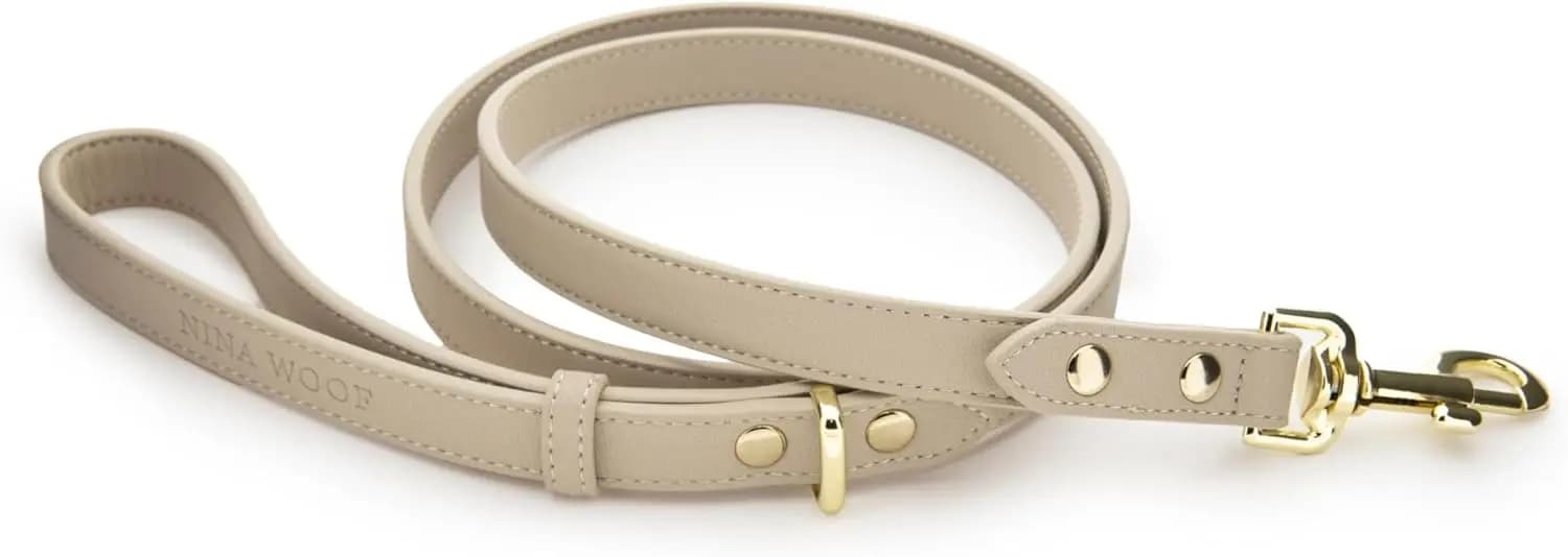 Guinzaglio Morbido per Cani con Hardware Rinforzato, Collare e Pettorina Sottili dal Design Europeo, Lunghezza 1,2 m per Passeggiate Confortevoli