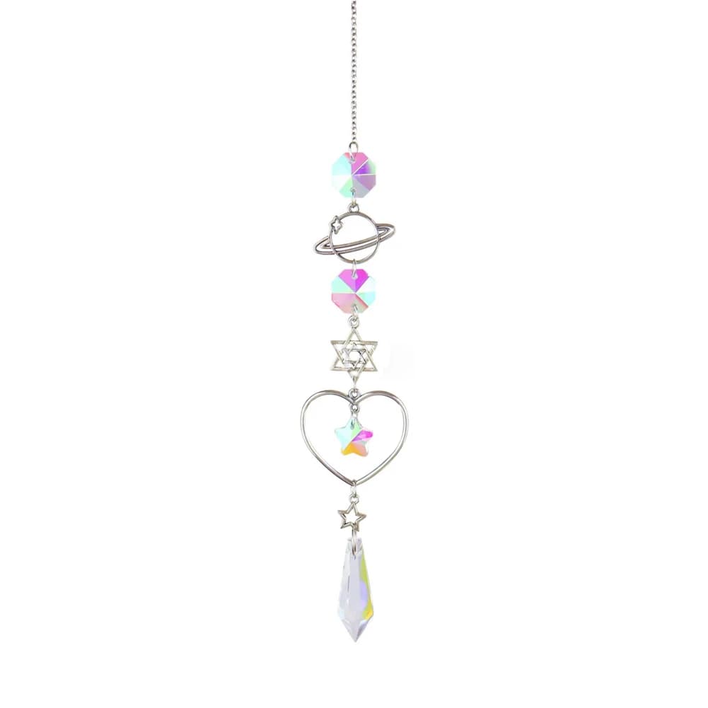 Diamond Prisms Pendant Dream Catcher Rainbow Chaser Hanging Drop Home Garden Decor 1 PCS A-AT36
