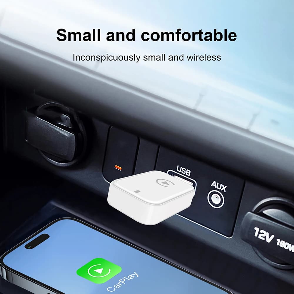New Upgrade 2 in 1 Wireless CarPlay Adapter&Android Auto Wireless Adapter 5Ghz WiFi USB Plug and Play Mini CarPlay 2026