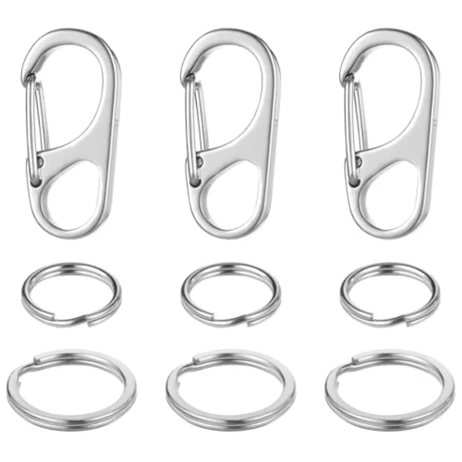 3 set clip per targhette per cani clip rapide clip per collare per cani e gatti per etichette identificative clip di fissaggio per etichette per animali resistenti per animali domestici in acciaio inossidabile