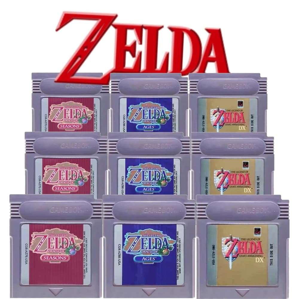 3 Styles USA Zelda GBC 16Bit Video Game Cartridge Console Card for Awakening DX Oracle of Seasons Oracle of Ages Classic Game