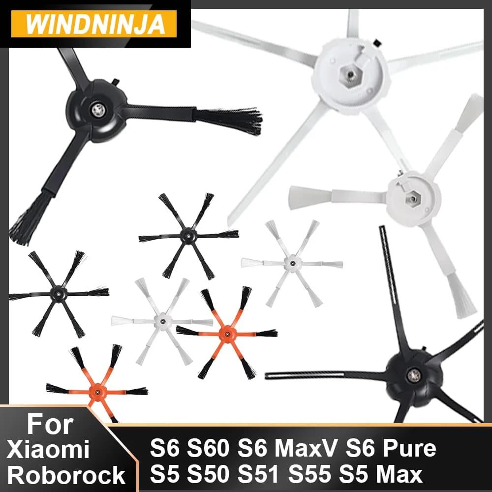 Side Brush Cleaning Parts For Xiaomi 1/1S Roborock S5 Max S6 MaxV S6 Pure S60 S55 S51 S50 Vacuum Cleaner Replacement Part