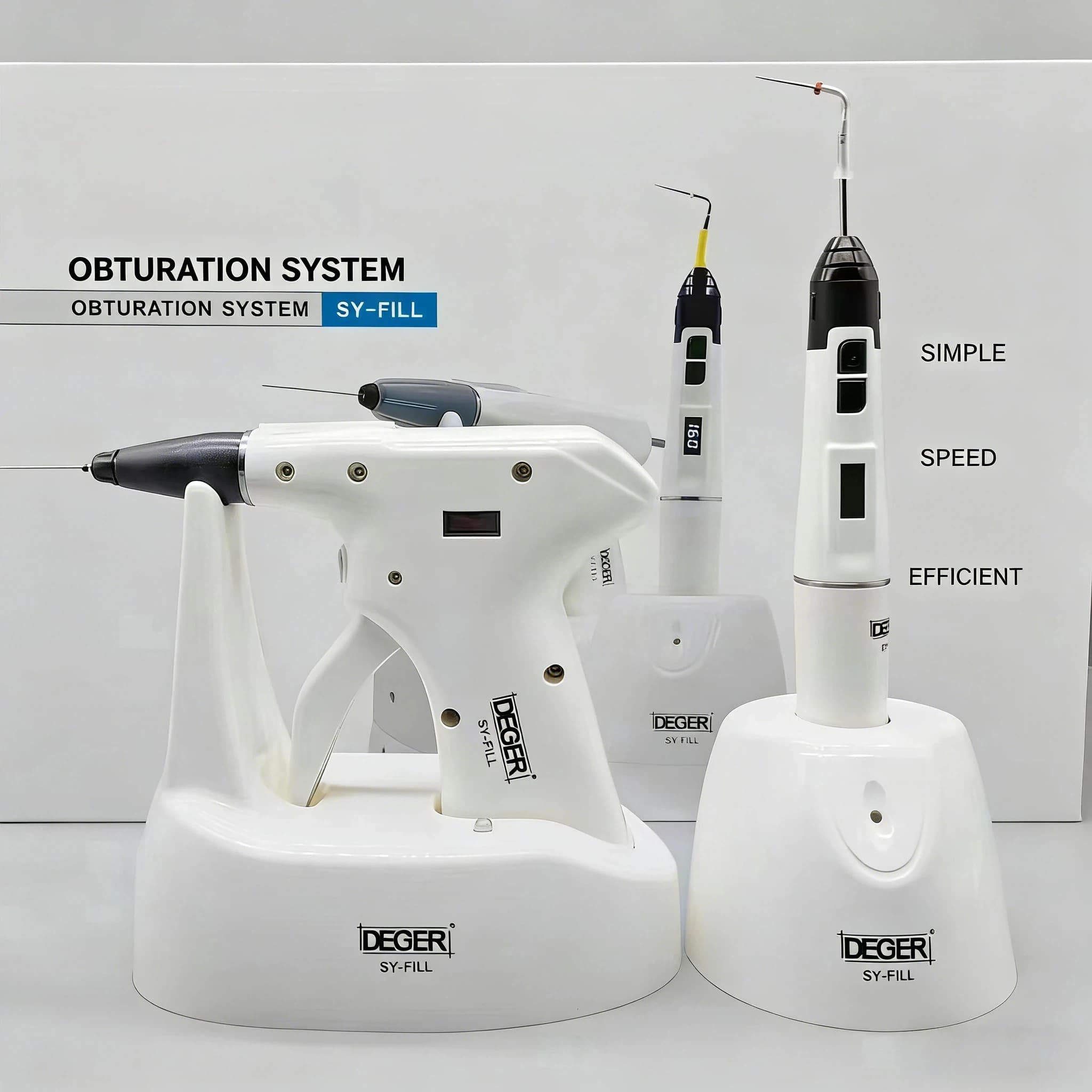 Kit Sistema di Otturazione Dentale in Guttaperca, Pistola Endodontica Senza Fili e Penna Riscaldata, Strumenti per Riempimento del Canale Radicolare