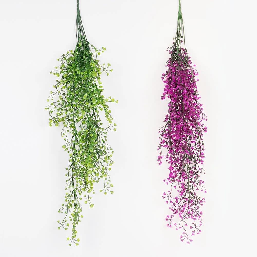 1 pz artificial eucalyptus Rattan plant hanging green plant in pot suitable mandala screw for home garden wall shelf interior