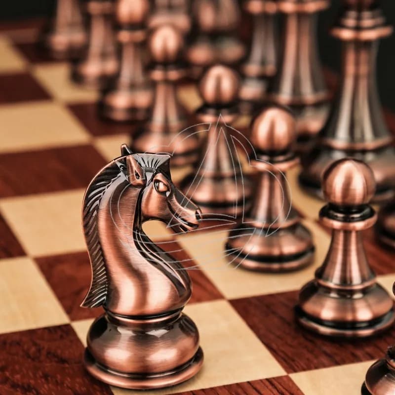 Premium Wooden Folding Chess Set Large Pieces Luxury Gift Box Professional Tournament Standard Chessboard