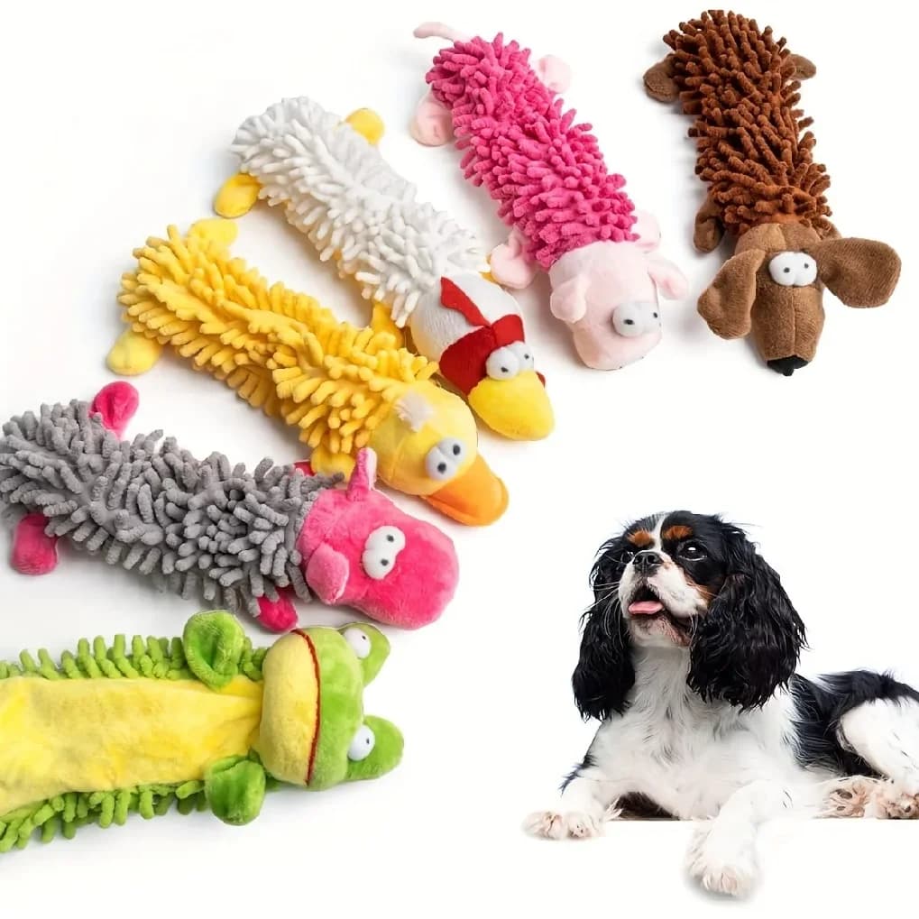 1 pz simpatico peluche coccolone giocattolo da masticare per cani striduli - massaggiagengive interattivo per tutte le dimensioni di razza, divertimento infinito per il tempo di gioco