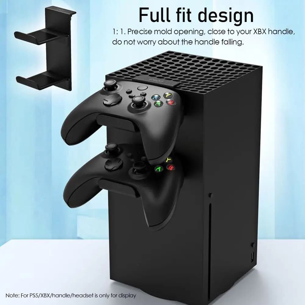Supporto per montaggio a parete per cuffie supporto per staffa supporto per supporto per PS5 Host per Xbox Series X Headset Hook Console accessori per Gamepad