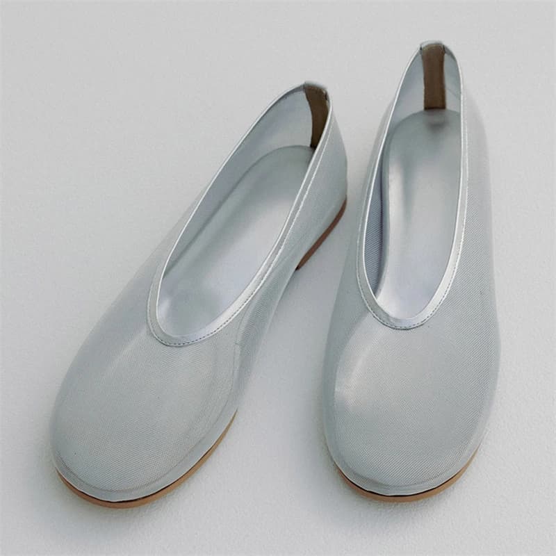 2026 Summer Breathable Mesh Woman Flat Heels Shoes Fashion Elegant Round Toe Casual Daily Dress Sandals