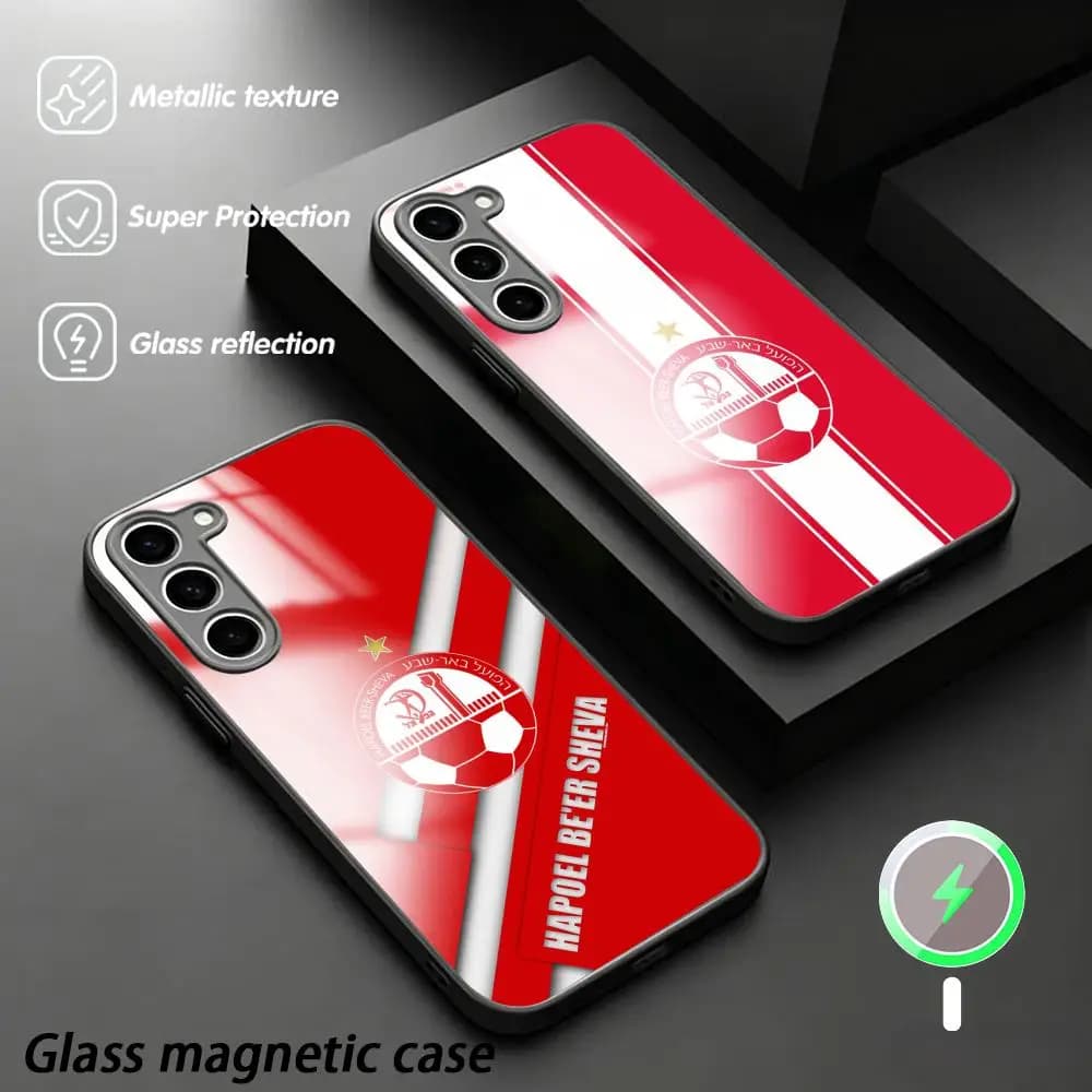 Fashion Hapoel Be er Sheva FC design Phone Case For Samsung S26 S25 S24 S23 S22 S21 Plus Ultra Fold A Glass Magnetic Case