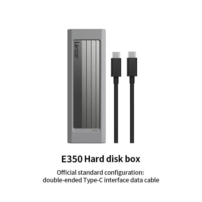 Custodia SSD originale Lexar E350 M.2 USB 3.2 Gen 2 Tipo C Supporto NVMe/SATA M.2 SSD Custodia per disco rigido esterno mobile