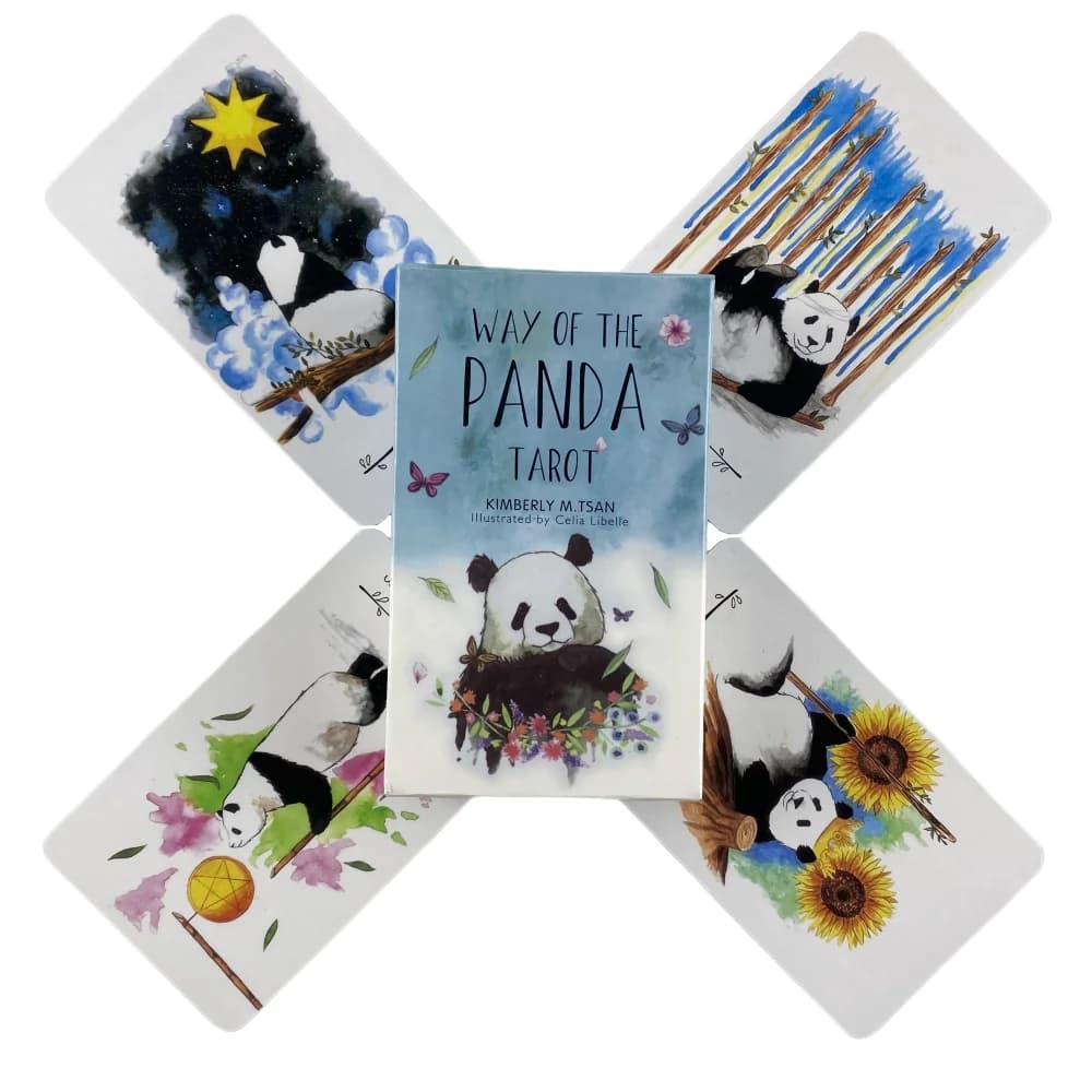 Way of The Panda tarocchi A 79 Deck Oracle English Visions divinazione Edition Borad Playing Games