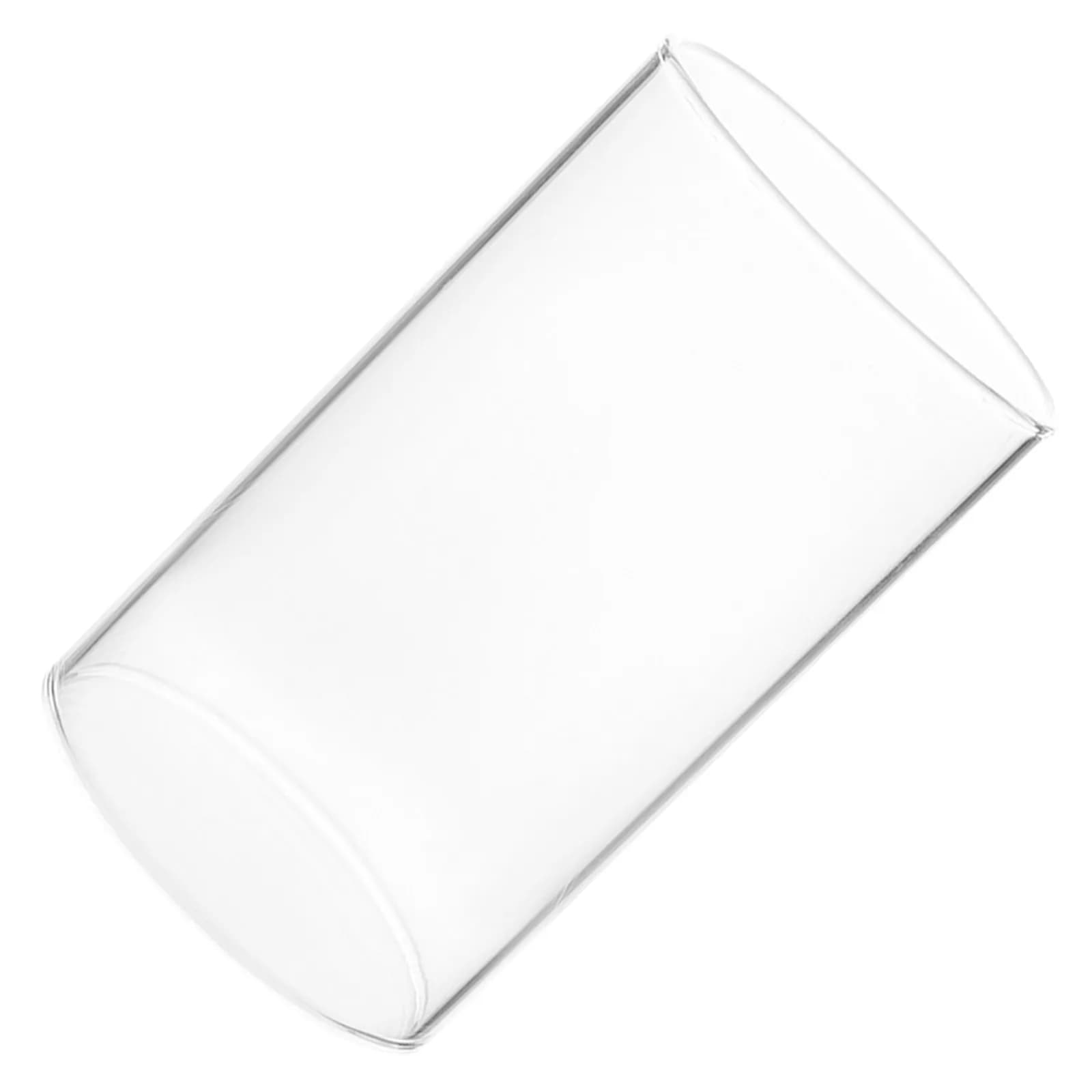 Transparent Glass Candle Holder for Column Candles, Simple and Elegant Cylinder Cover, Home and Wedding Decoration