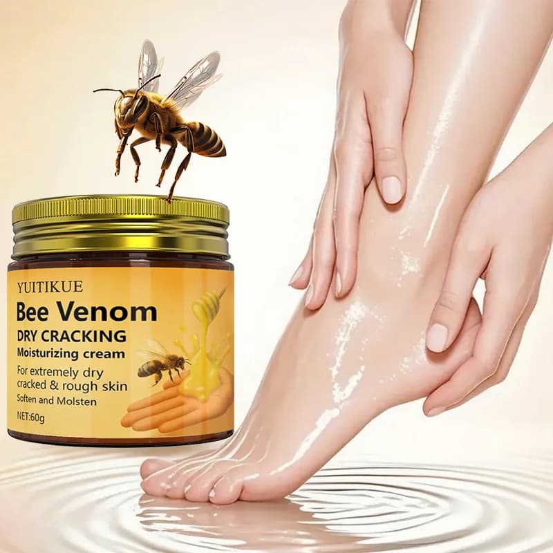 Cracked Bee Venom moisturizing cream, suitable for dry and rough hands and feet, moisturizing, softening, delicate, 60 g