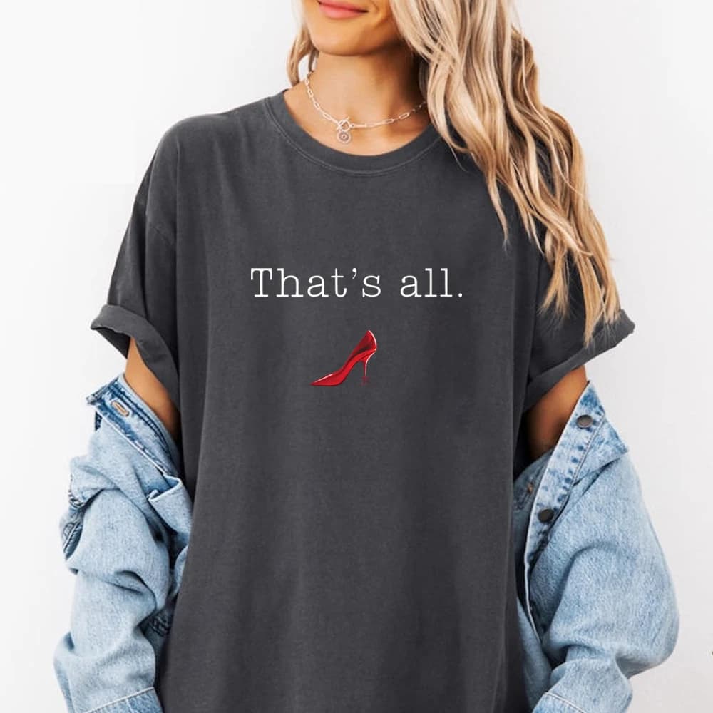 2026 The Devil Wears That's All Shirt T-shirt con citazione di Miranda Priestly, stile Fashion Boss Lady, estetica trendy, a manica corta