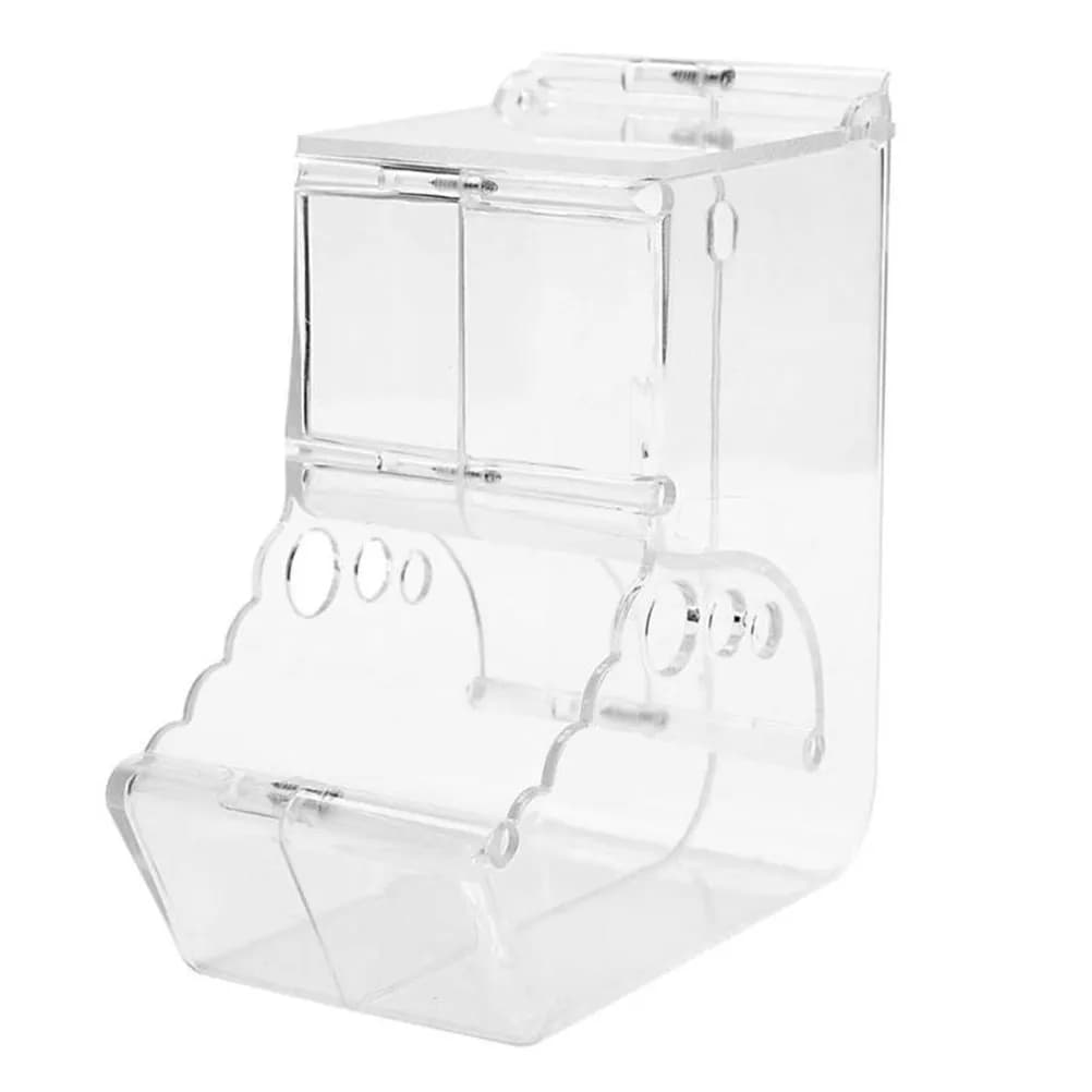 Dispenser Automatico di Cibo per Animali Domestici, per Criceti, Conigli, Scoiattoli, Facile da Pulire, Ciotola in Plastica per Alimenti, Compatibile con Gabbie