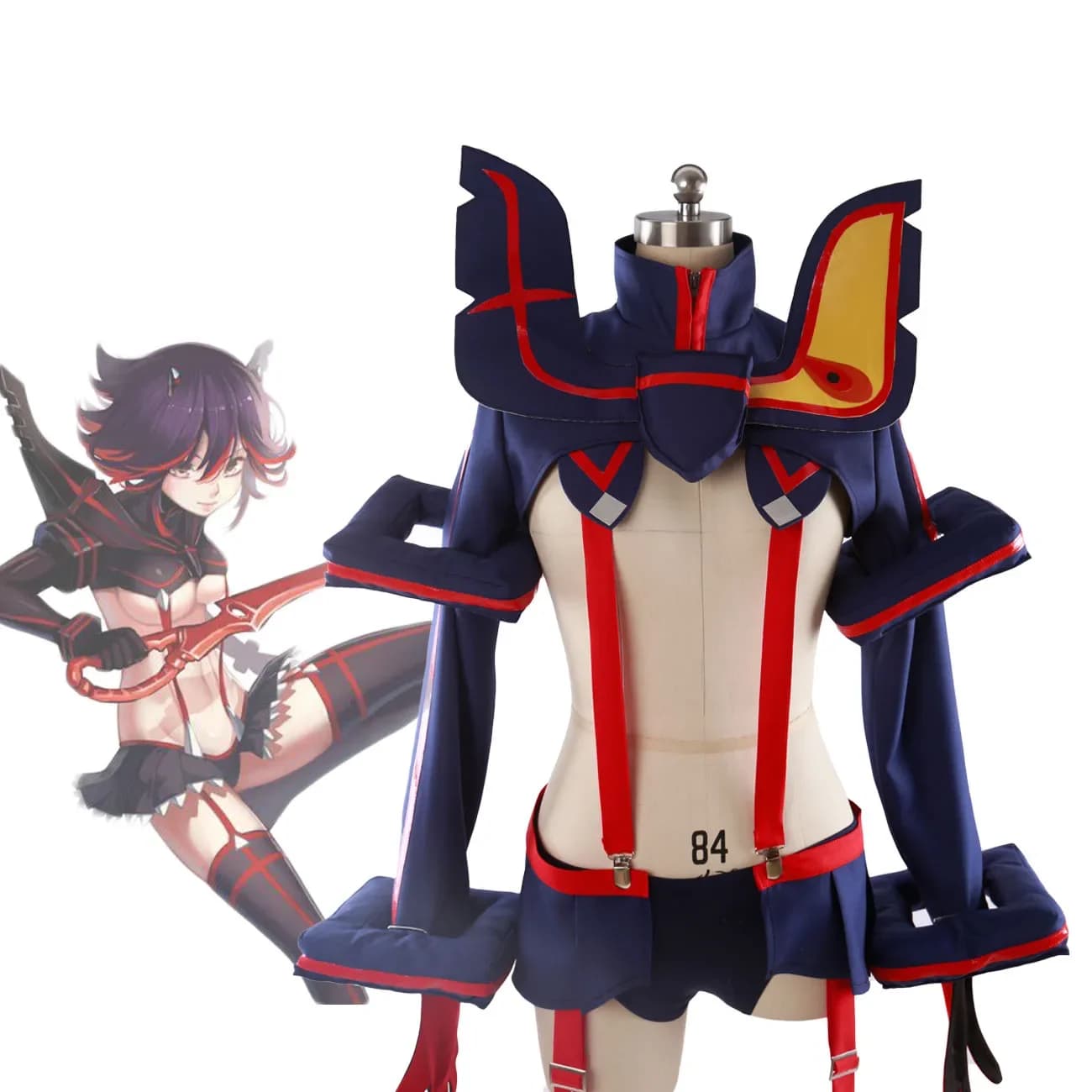 Kill La Kill Ryuko Matoi Costume Cosplay Abito di Halloween anime su misura