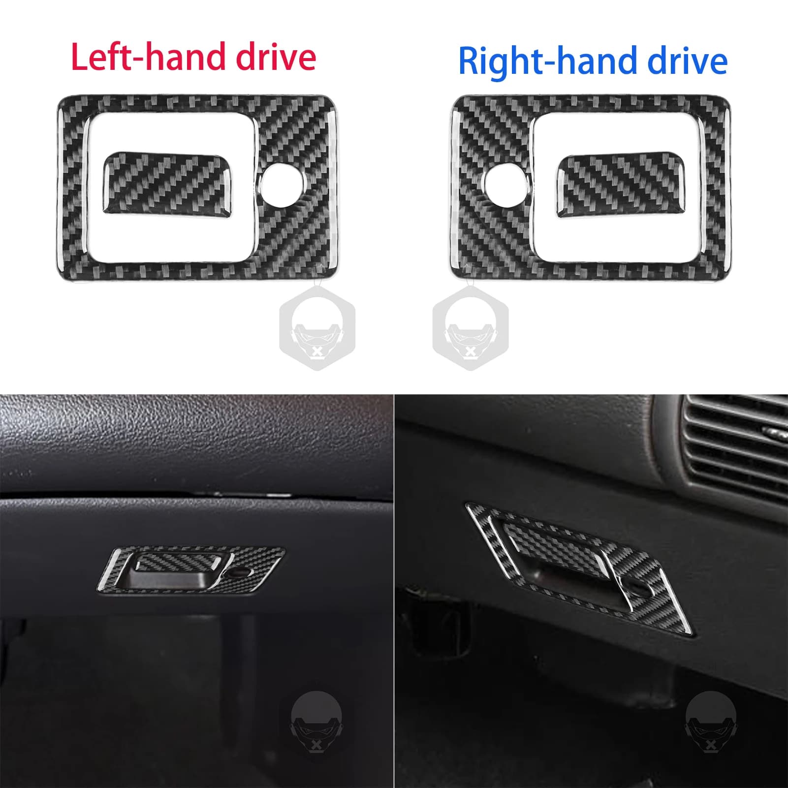 For Ford Mustang 2001-2004 Refit Carbon Fiber Bearing Cover Switch Vehicle Wood Grana Interior Wall decal