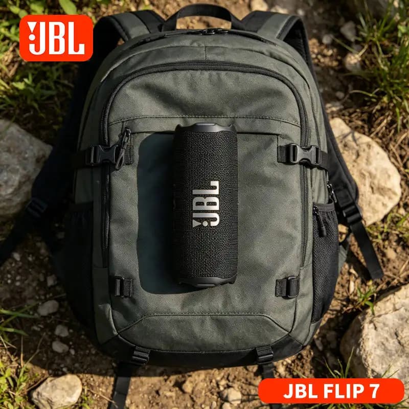 Nuovo Altoparlante JBL Flip 7 Kaleidoscope Bluetooth 5.4 con Lunga Autonomia, Audio Stereo per Casa, Viaggi e Feste