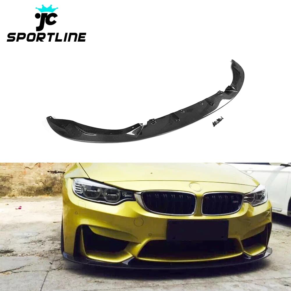 Splitter Anteriore in Fibra di Carbonio per BMW F80 M3 F82 F83 M4 2014-2019